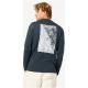 2. Men's SUPER.NATURAL M POWDER TO THE PEOPLE BIO J LS Long-Sleeve Shirt navy blue