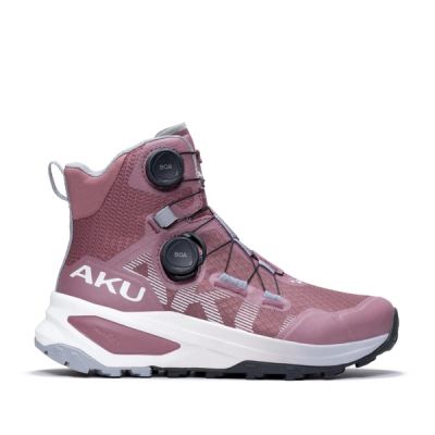 Aku women's sports trekking shoes Furiosa BOA GTX Vibram fashionable pink gray