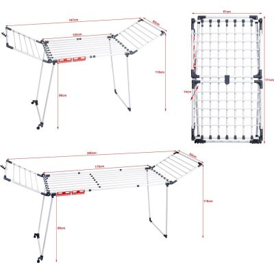 10. PROMIS EXTENDABLE LAUNDRY DRYER + 2 WINGS D