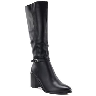 Women’s Black Block-Heel Boots Sergio Leone KZ-08