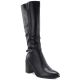 Women’s Black Block-Heel Boots Sergio Leone KZ-08