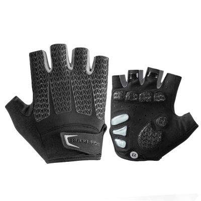 2. Rockbros S169BGR S cycling gloves with gel inserts - gray
