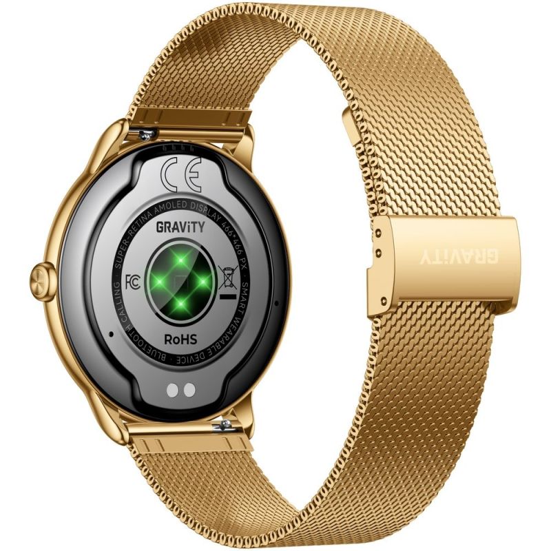 12. Smartwatch Gravity Gold Strap + Bracelet GT31-1