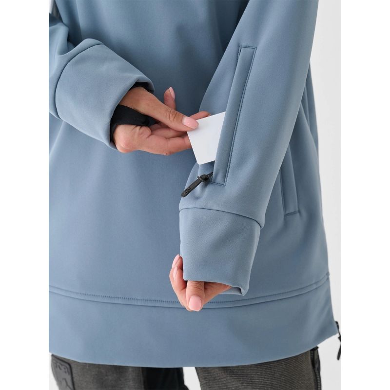 4. Women's softshell snowboard jacket with 5000 membrane 4F 4FWAW24TSOFF289-32S