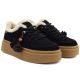 8. Black Kobbo 79665 leather insulated platform shoes