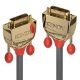 Lindy 36217 20 m DVI cable, DVI-D, Gold, Grey