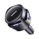 3. Baseus Enjoyment Max 60W Car Charger with Two Retractable USB-C Cables - Black