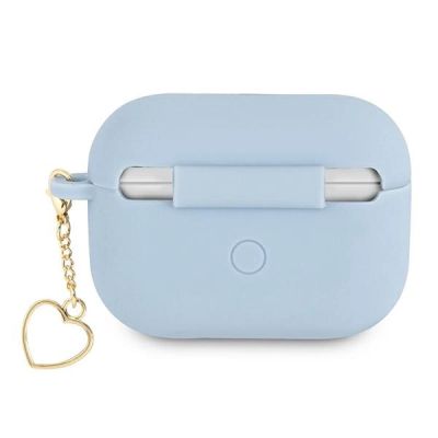 2. Guess GUAPLSCHSB AirPods Pro cover blue/blue Silicone Charm Heart Collection
