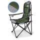 6. LUX FOLDING CAMPING CHAIR 60X60X105CM GREEN-BLACK