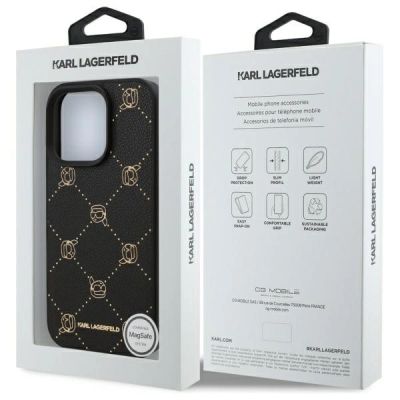 8. Karl Lagerfeld Magsafe Karl Head Case for iPhone 16 Pro Max - Black