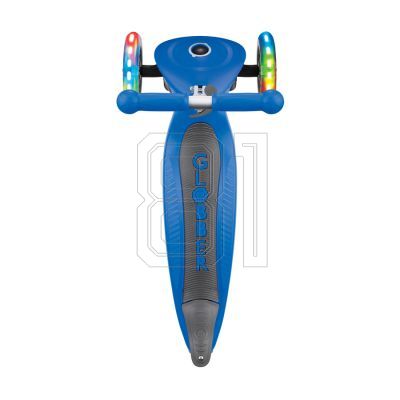 9. 3-wheel scooter Globber Foldable Lights Navy Blue Jr 437-100