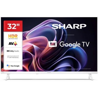 2. Sharp LC-32HF2265EW 81.3 cm (32") HD Smart TV with Wi-Fi, White