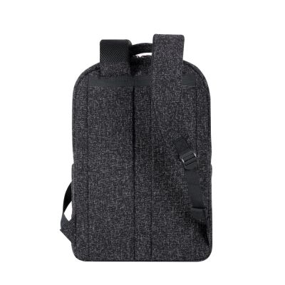 5. RIVACASE Anvik 15.6" laptop backpack, 15L, black, made of waterproof material, pockets for a 10.5" tablet, smartphone, documents, accessories, bottle
