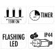 22. CHRISTMAS LIGHTS LIGHT CHAIN 750 LED FLASH WARM WHITE