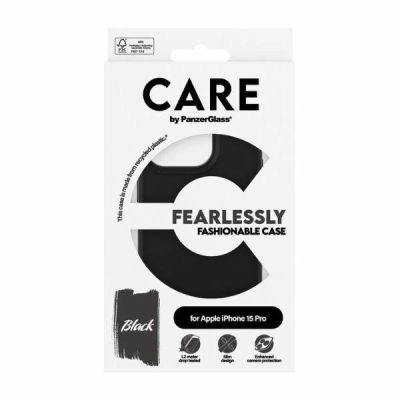 4. CARE by PanzerGlass Fearlessly Fashionable Case for iPhone 15 Pro - Black
