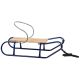 10. TOMEK Metal Sled with Backrest, Blue