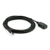 Equip Cable USB-A3.0->A Act. Erweiter. St/Bu 5.00m black