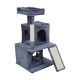 Cat scratching post 49x46x91 cm, dark gray, REBEL ANIMALS