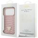 8. Guess Rhinestone Triangle Logo iPhone 17 Pro Case - Pink