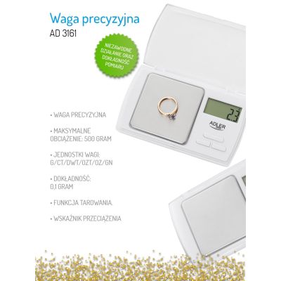 5. Adler AD 3161 precision scale (white)