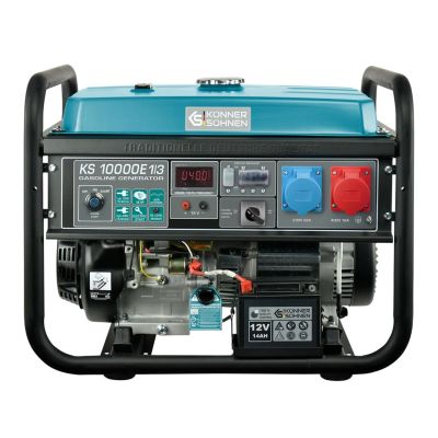 KÖNNER & SÖHNEN GASOLINE GENERATOR 7.5kW 230/400V ELECTRIC STARTER AVR VST KS10000E1/3
