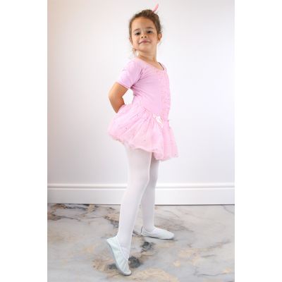 8. Jr Nazo Leather Dance Ballet Shoes with Elastic Bands White