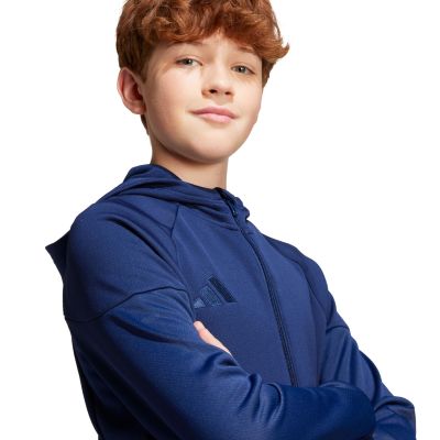 11. adidas Tiro 25 Full-Zip Kids' Sweatshirt, Navy JC5127