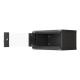 5. Wall-mounted rack installation cabinet 19" 4U 540x350 black glass door LANBERG (flat pack)