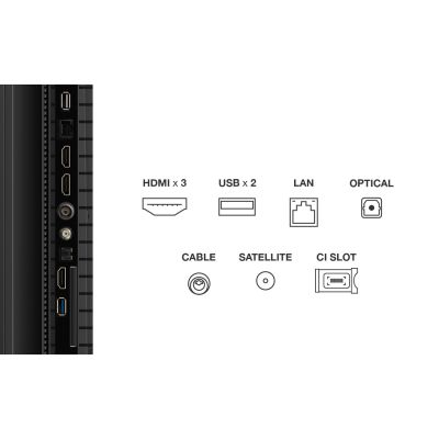 5. TCL 75P79K QLED 75" 4K Ultra HD Google TV Dolby Atmos DVB-T2 Metallic