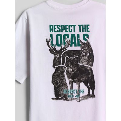7. Boy's regular printed T-shirt 4F 4FJKAW26TTSHM4457-10S