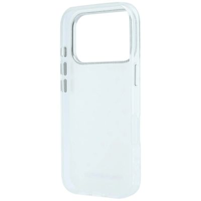 7. Karl Lagerfeld IML Rhinestones Allover and Electroplated Logo Case for iPhone 17 Pro / 18 Pro - White
