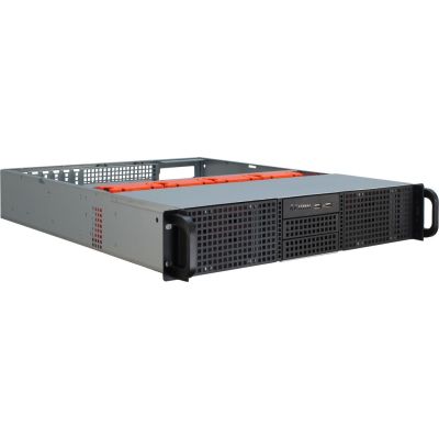 2. Inter-Tech 2U-20255 Rack Black, Stainless Steel
