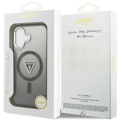 8. Guess IML Gradient Triangle Logo MagSafe case for iPhone 17 - black