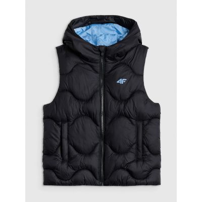 7. Girls' hooded vest 4F 4FJRSS26TVJAF355-20S