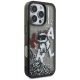 4. Karl Lagerfeld Liquid Glitter Choupette Logo Case for iPhone 16 Pro - Black