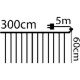 10. CHRISTMAS TREE LIGHTS LIGHT CURTAIN OUTSIDE/INTERNAL 120 LED 300X60CM WITH REMOTE CONTROL RGB COLOR