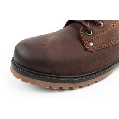 6. Wrangler Yuma men's boots, Chelsea boots, elegant leather, dark brown