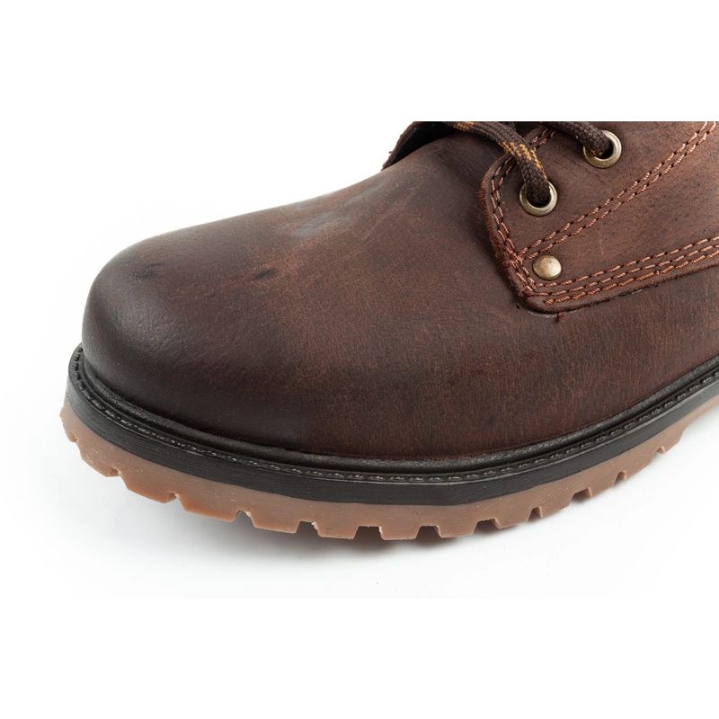 6. Wrangler Yuma men's boots, Chelsea boots, elegant leather, dark brown