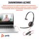4. Poly Blackwire 3210 Monaural USB-C Headset +USB-C/A Adapter