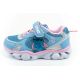 2. Leomil children's sports shoes sneakers Stitch light with velcro LED blue