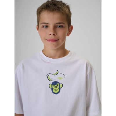 3. Boy's loose T-shirt with print 4F 4FJRSS26TTSHM4276-10S