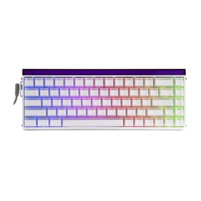 2. gasket HERO68HE WHITE LIGHT HOUSE Jade King switch RGB keyboard AULA