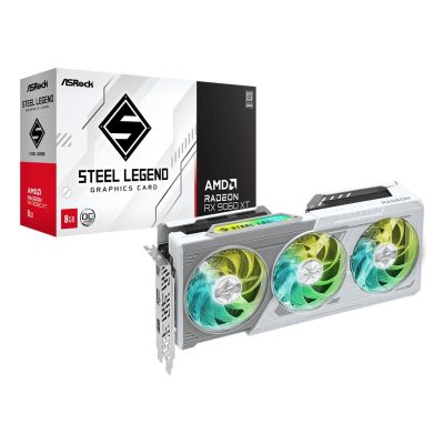 5. graphics card Asrock RX 9060XT Steel Legend 8GB
