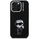 3. Karl Lagerfeld Silicone Karl Sketch MagSafe Case for iPhone 16 Pro - Black