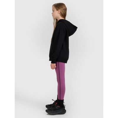 5. Girls' sweatshirt with hood, open, 4F 4FJWMM00TSWSF1862-20S