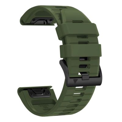 3. Tech-Protect Silicone Strap for Garmin Fenix 5 / 6 / 6 Pro / 7 / 8 / 8 Pro / E / 9 / 9 Pro (51 mm) – Green