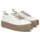 2. Women's leather sports shoes, white creepers, Filippo DP6116