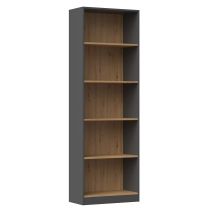 R60 bookcase 60x30xH182 anthracite/artisan