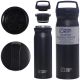 TRAVEL BLUE BLACK THERMAL BOTTLE