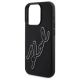 6. Karl Lagerfeld 3D Rubber Signature Case for iPhone 15 Pro - Black